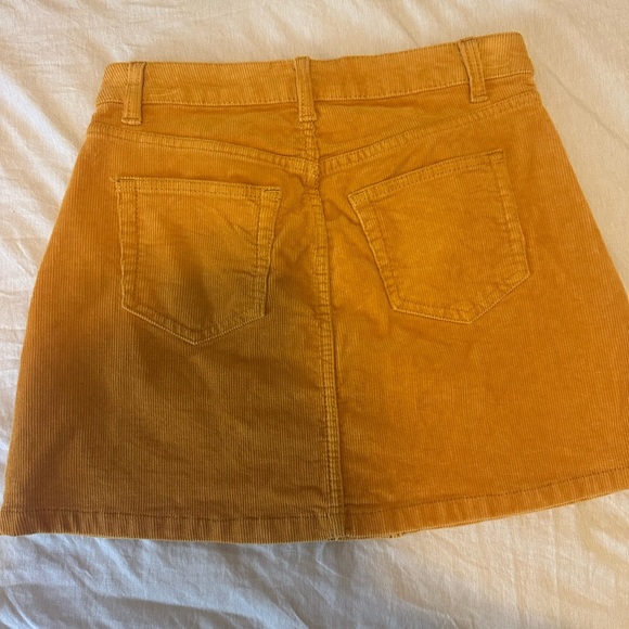 High Rise Yellow Orange Skirt - Picture 2 of 3